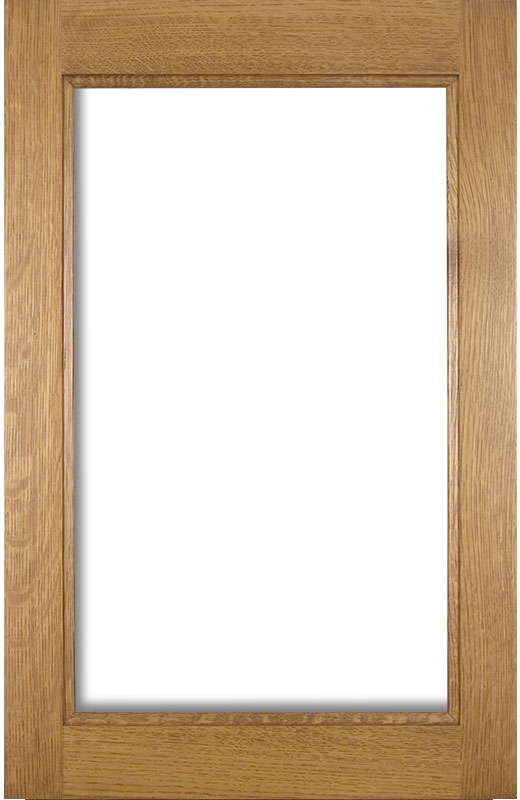 Hiland Wood Products Cabinet Door Traditional Glass Frame