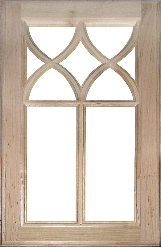 Hiland Wood Products Cabinet Door Custom Gothic Mullion Door 812