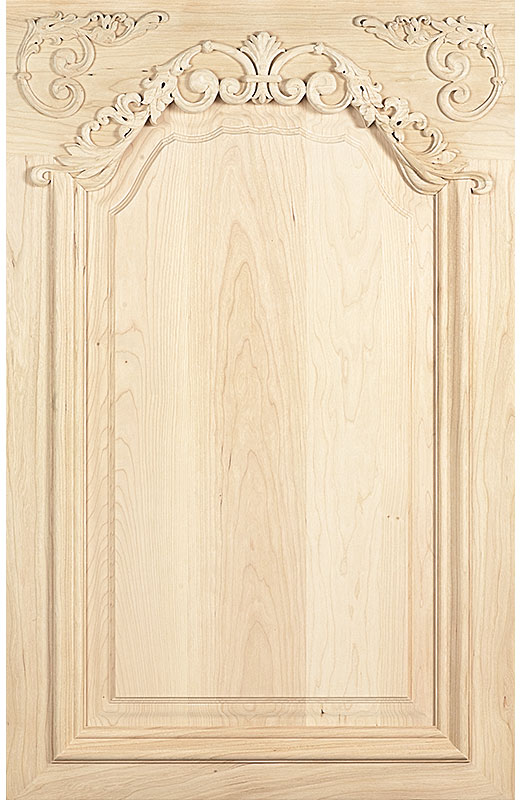 Hiland Wood Products Cabinet Door Custom Hand Carved 1