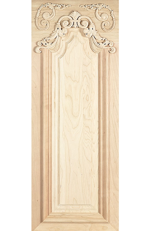 Hiland Wood Products Cabinet Door Custom Hand Carved 2